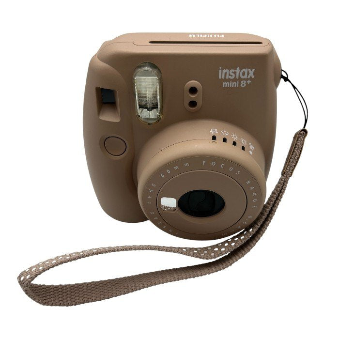 ジャンク品 富士フィルム FUJIFILM インスタントカメラ チェキ instax mini8プラス ココア かわいい インテリア 撮影 持ち運び 中古 W４