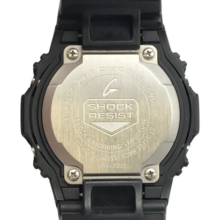 CASIO G-SHOCK 腕時計 メンズ タフソーラー 電波 スクエアフェイス 5600シリーズ ブラック GW-M5610R-1JF 中古 T1