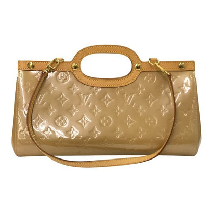 LOUIS VUITTON ルイヴィトン ヴェルニ ロクスバリードライブ ハンドバッグ レディース 2way セミショルダー ベージュ M91372 中古 T1