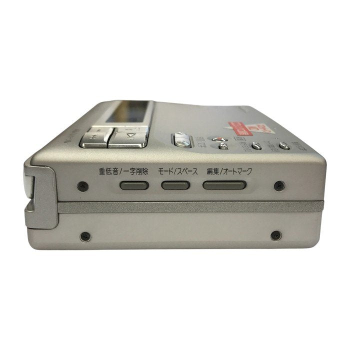 SHARP シャープ ポータブルMDレコーダー シルバー 録音/再生 スロットイン MD-MS100-S 中古 T1