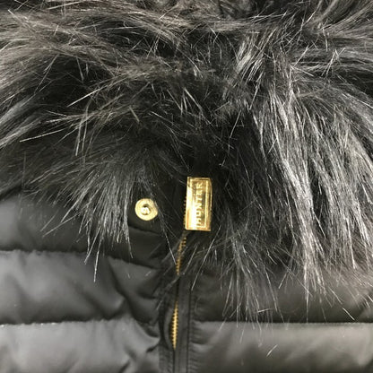 HUNTER ハンター ダウンジャケット レディース 冬 ファー ブラック XSサイズ 中古 N1