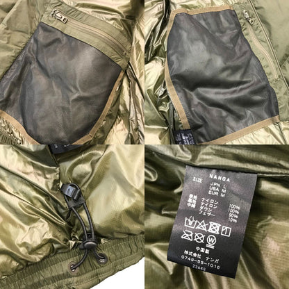 NANGA ナンガ マゼノリッジ ダウンジャケット メンズ 冬 防寒 アウトドア カーキグリーン JPN Lサイズ 中古 T1