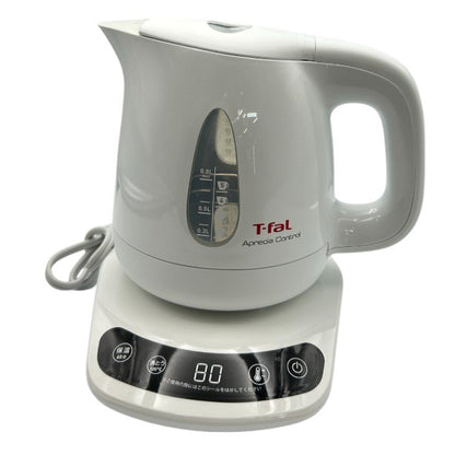 T-fal ティファール アプレシア コントロール 0.8L 電気ケトル KO7201JP 家電 タッチパネル式 8段階温度設定 60分間保温 中古 W４