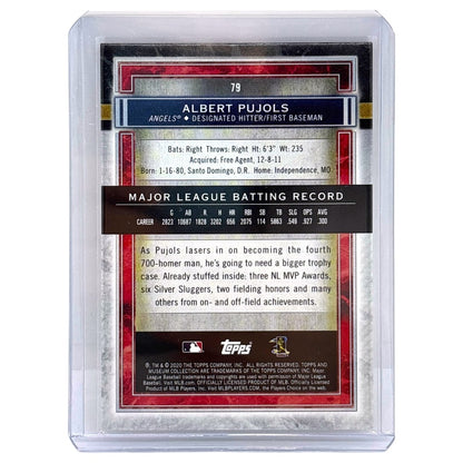 TOPPS MLBカード MUSEUM COLLECTION ALBERT PUJOLS ANGELS /99 #79 中古 IT1