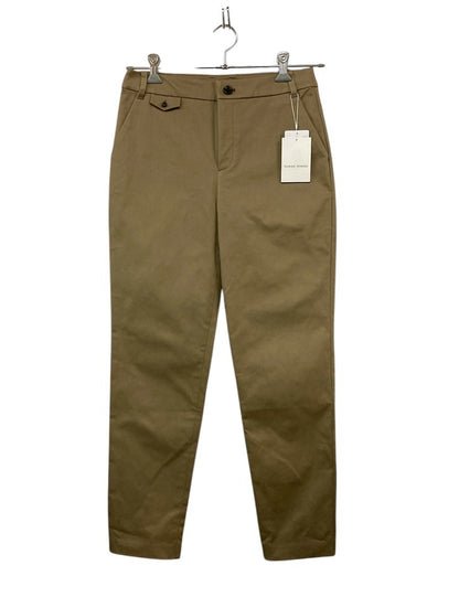 human woman ヒューマンウーマン サテンストレッチ スリムパンツ 077-2230107 サイズL ベージュ 中古 4