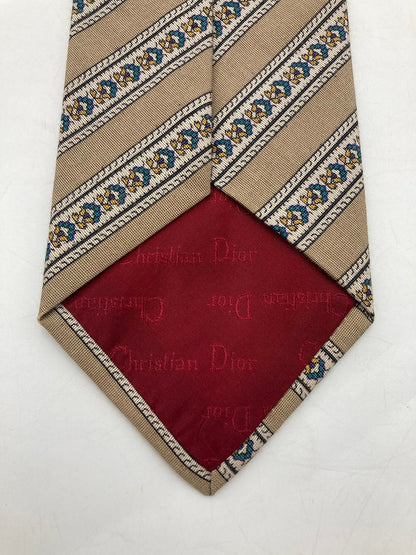 Christian Dior MONSIEUR クリスチャンディオール ムッシュ ネクタイ レジメンタル シルク混 中古 D4