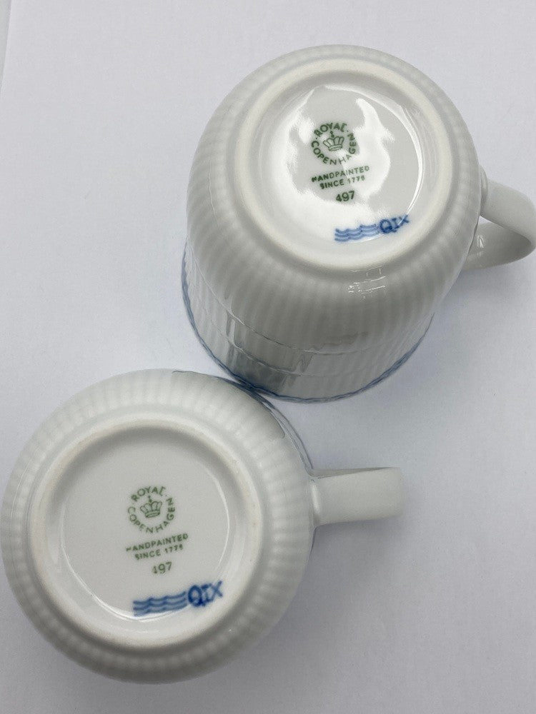 Royal Copenhagen ロイヤルコペンハーゲン プリンセス マグ ペア 350ml 中古 D4