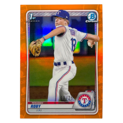 TOPPS MLBカード BOWMAN CHROME 1ST TEKOAH ROBY TEXAS RANGERS /25 #BD-76 中古 IT2