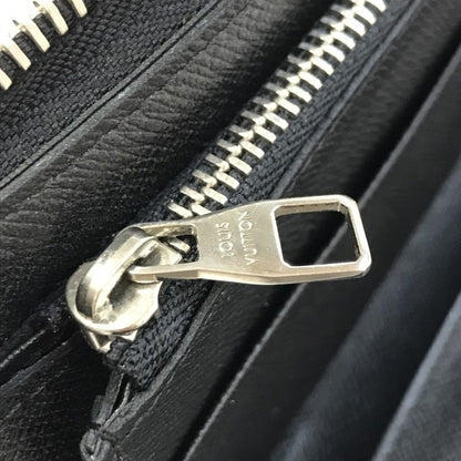 LOUIS VUITTON ルイヴィトン ダミエ グラフィット ジッピーウォレット・ヴェルティカル 長財布 メンズ ラウンドファスナー ジップ グレー N63095 中古 T1