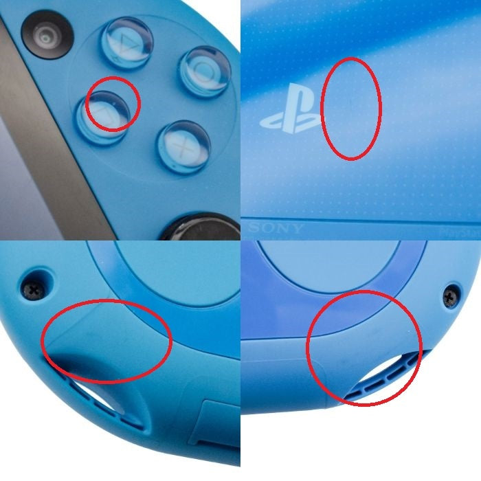 Sony Computer Entertainment PlayStation Vita Wi-Fiモデル アクア・ブルー PCH-2000 中古 a1