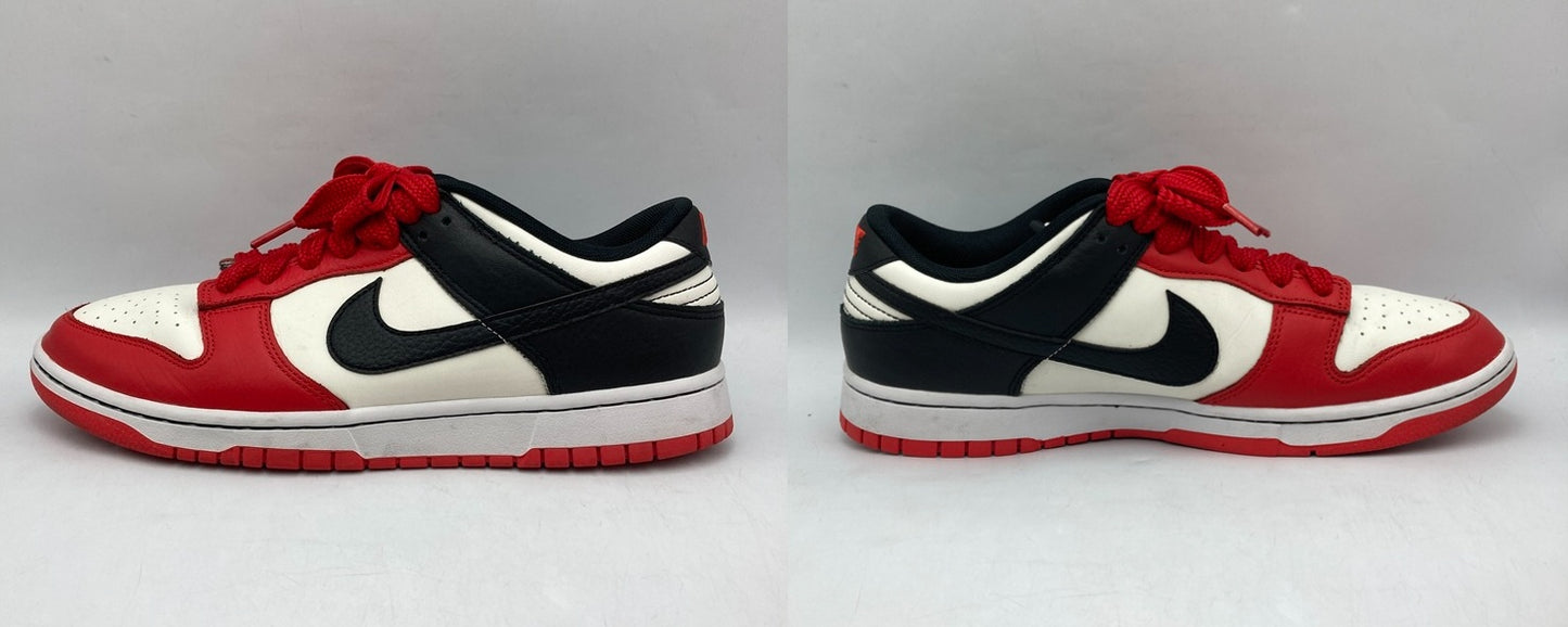 NBA×NIKE ナイキ ダンク ロー レトロ EMB 75thアニバーサリー シカゴブルズ スニーカー DD3363-100 サイズ28.5cm 中古 D4