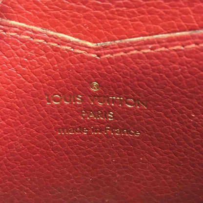 LOUIS VUITTON ルイ ヴィトン モノグラム アンプラント ジッピー コインパース ユニセックス ラウンドジップ 小銭入れ レザー スカーレット M63696 中古 T1