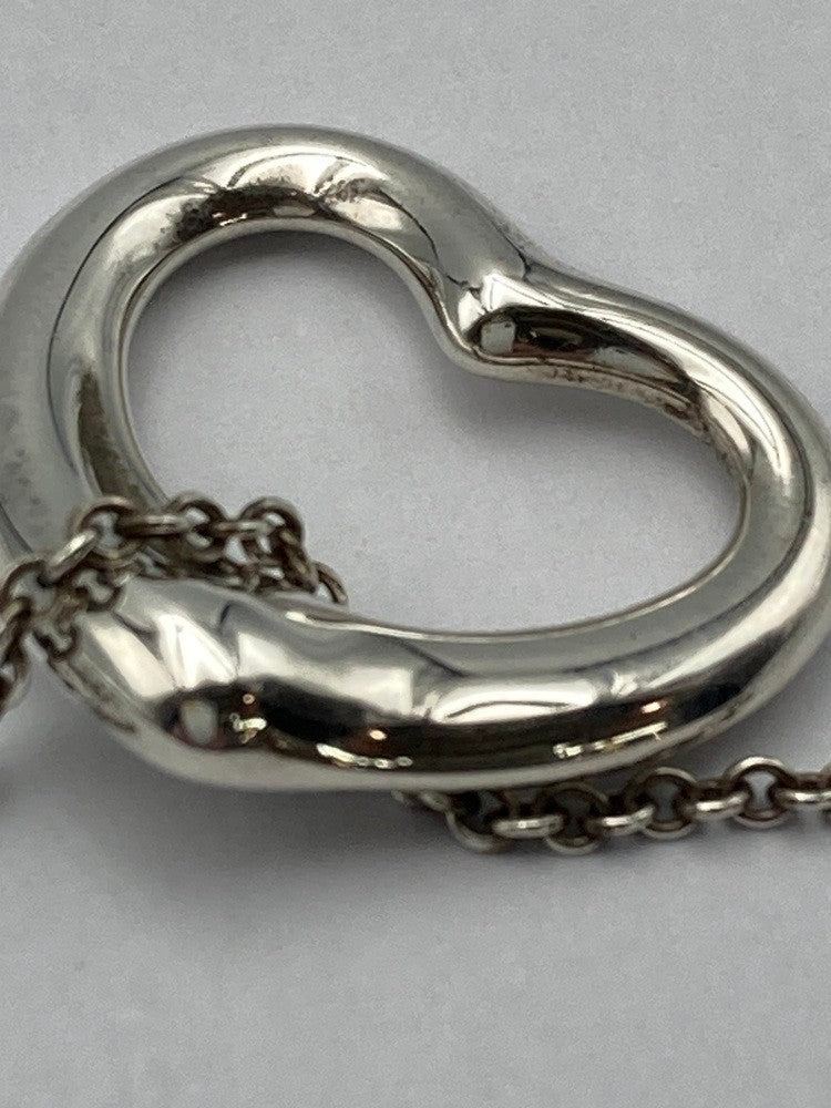 TIFFANY&Co. ティファニー エルサペレッティ オープンハート ネックレス 22mm シルバー925 中古 D4