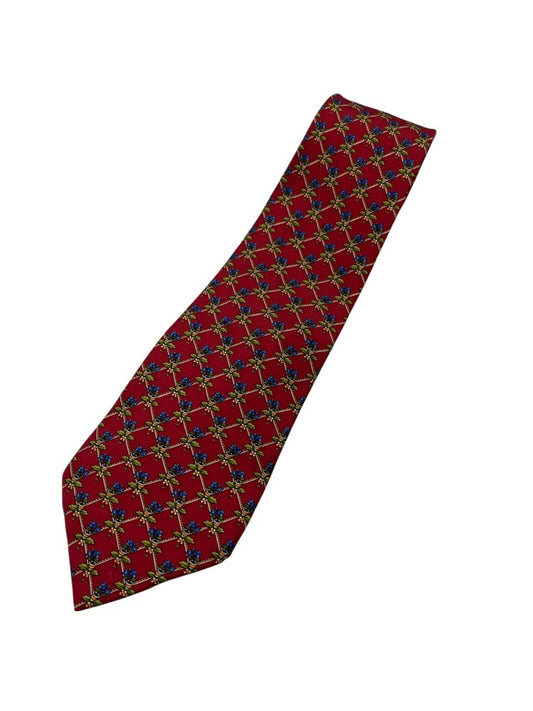 Salvatore Ferragamo サルヴァトーレフェラガモ 花柄 ネクタイ シルク100％ 中古 D4