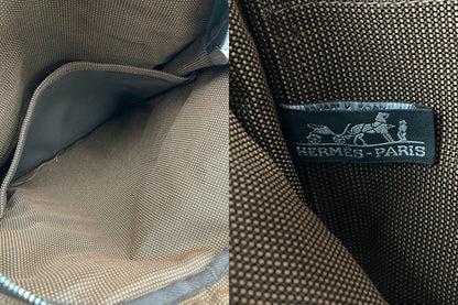 HERMES エルメス エールライン サックアドPM リュックサック バックパック ブラウン 中古 D4