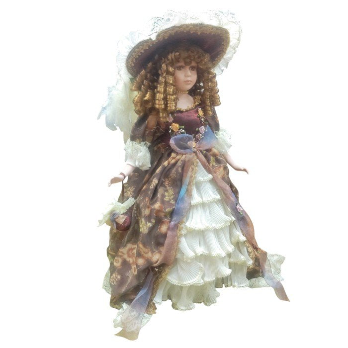 PORCELAIN DOLL ポーセリン・ドール アンティーク調 ビスクドール コレクターズドール 洋人形 中古 H4