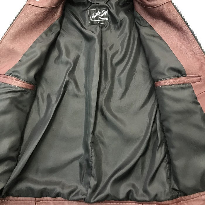 Rattle Trap ラトルトラップ シングル ライダースジャケット メンズ 秋冬 羊革 ラムレザー ブラウン Sサイズ M0513LJM201 中古 T1