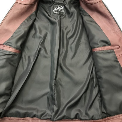 Rattle Trap ラトルトラップ シングル ライダースジャケット メンズ 秋冬 羊革 ラムレザー ブラウン Sサイズ M0513LJM201 中古 T1