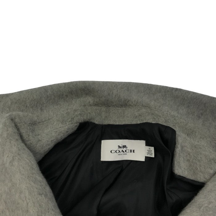 COACH コーチ チェスターコート レディース 冬 モヘヤ グレー XSサイズ 10792 アウター ウール ブランド 中古 W1