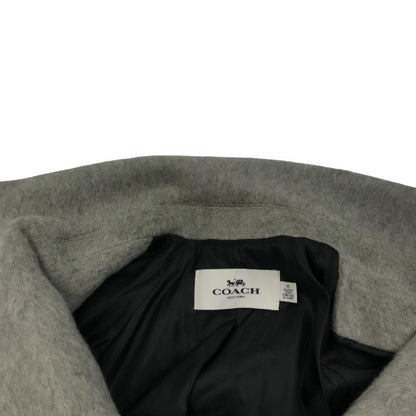 COACH コーチ チェスターコート レディース 冬 モヘヤ グレー XSサイズ 10792 アウター ウール ブランド 中古 W1