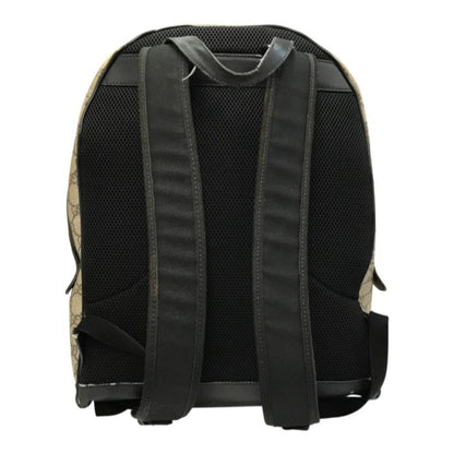 GUCCI グッチ GGスプリーム バックパック ユニセックス PVC レザー リュックサック A4収納 デイパック ベージュ 406370 中古 T1