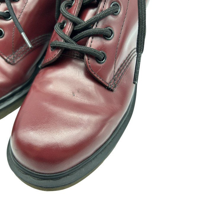 Dr.Martens ドクターマーチン 6ホールブーツ UK6 (約25.0cm) バーガンディ AW006 靴 シューズ レザー レディース 中古 W1