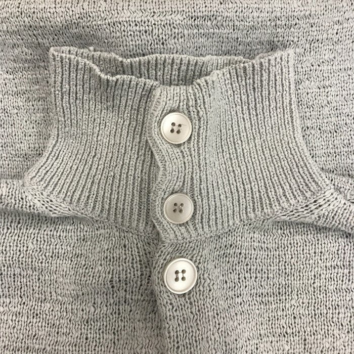 EMPORIO ARMAN エンポリオアルマーニ カーディガン ハイネック ボタン ライトグレー サイズ44 中古 N1