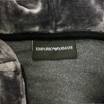 EMPORIO ARMAN エンポリオアルマーニ プルオーバー メンズ 秋冬 フード ベロア グレー XS 中古 M1