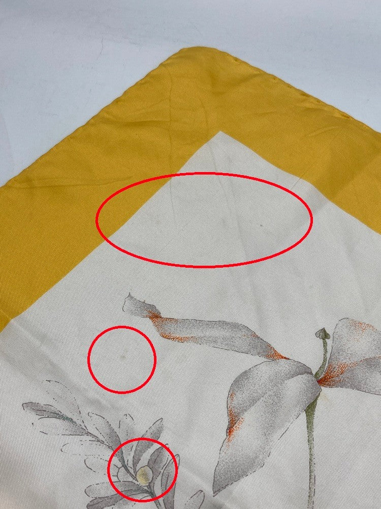 GUCCI グッチ スカーフ シルク100％ フローラ 花柄 中古 D4