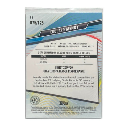 TOPPS サッカーカード FINEST EDOUARD MENDY CHELSEA /125 #88 中古 IT2