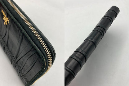 PRADA プラダ ナッパゴーフル ラウンドファスナー長財布 中古 D4