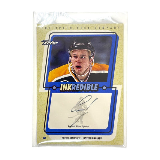 UPPER DECK NHLカード RETRO INKREDIBLE SERGEI SAMSONOV BOSTON BRUINS #SS 中古 IT1
