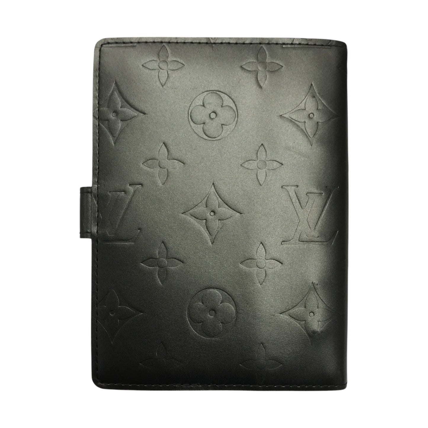 LOUIS VUITTON ルイヴィトン モノグラムマット アジェンダPM 手帳カバー ユニセックス ビジネス 6穴タイプ ブラック(グレー) R20932 中古 T1
