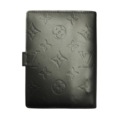LOUIS VUITTON ルイヴィトン モノグラムマット アジェンダPM 手帳カバー ユニセックス ビジネス 6穴タイプ ブラック(グレー) R20932 中古 T1