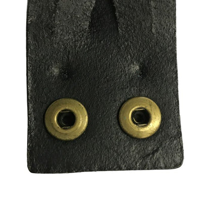 YVES SAINT LAURENT イヴサンローラン ブレスレット メンズ レザー 編み込み バングル スナップボタン ブラック 中古 T1