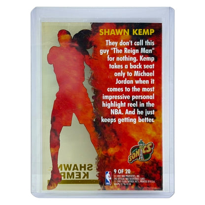 FLEER SKYBOX NBAカード HOOPS HOT LIST SHAWN KEMP SEATTLE SONICS #9 中古 IT1