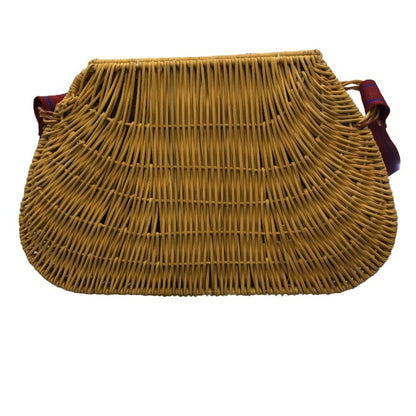 SOFIE DHOORE ソフィードール  ショルダーバッグ レディース 夏 カゴ ベージュ ラタンショルダー リボン バイカラー 中古 M1