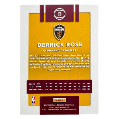 PANINI NBAカード DONRUSS PRESS PROOF DERRICK ROSE CLEVELAND CAVALIERS /299 #29 中古 IT2