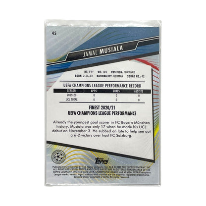 TOPPS サッカーカード FINEST JAMAL MUSIALA BAYERN MUNCHEN #45 中古 IT1