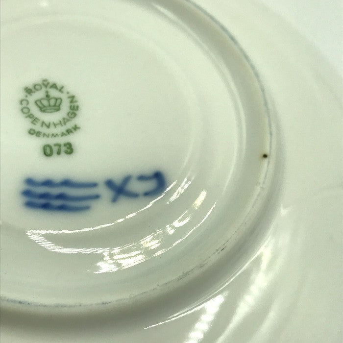 ROYAL COPENHAGEN ロイヤルコペンハーゲン ブルーフラワー カップ＆ソーサー ペア 2客 花柄 コーヒーカップ ホワイト/ブルー 中古 T1