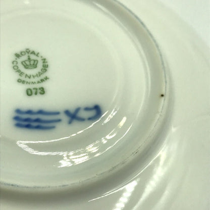 ROYAL COPENHAGEN ロイヤルコペンハーゲン ブルーフラワー カップ＆ソーサー ペア 2客 花柄 コーヒーカップ ホワイト/ブルー 中古 T1