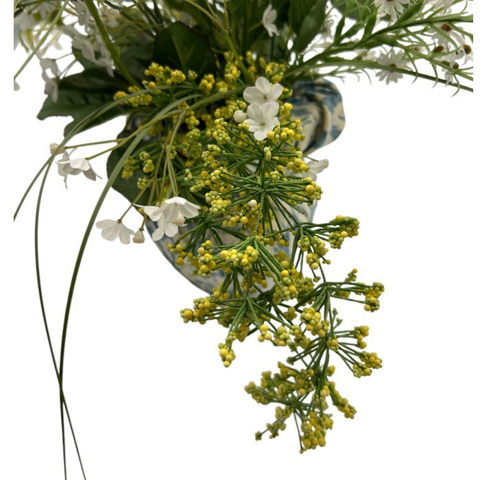 Emilio Rolla エミリオローラ 造花 オブジェクト インテリア フラワー おしゃれ 青い 薔薇 バラ 中古 W４