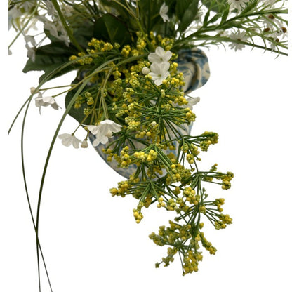 Emilio Rolla エミリオローラ 造花 オブジェクト インテリア フラワー おしゃれ 青い 薔薇 バラ 中古 W４