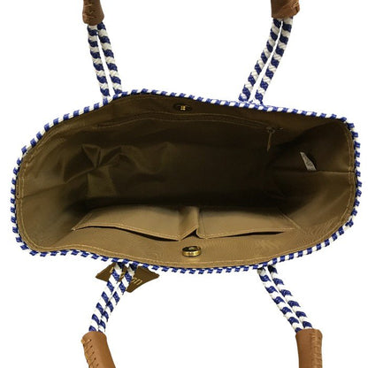 WOVEN ウーヴン メルカドバック レディース ネイビー ホワイト 中古 N1