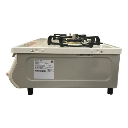 リンナイ ガステーブル クリームベージュ 都市ガス用 水無し片面焼きグリル 据え置き コンロ ガスレンジ 左強火力 RTE597BEL 中古 T1