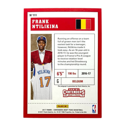 PANINI NBAカード CONTENDERS DRAFT PICKS FRANK NTILIKINA BELGIUM #111 中古 IT2