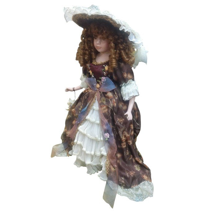 PORCELAIN DOLL ポーセリン・ドール アンティーク調 ビスクドール コレクターズドール 洋人形 中古 H4
