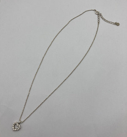 シルバー925 ハートトップ ネックレス 中古 D4