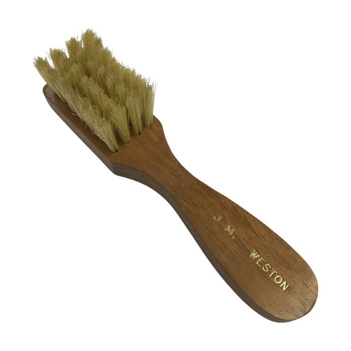 J.M.WESTON シューケアセット 靴磨き 黒クリーム 木製ブラシ お手入れ ブラウン 中古 T1