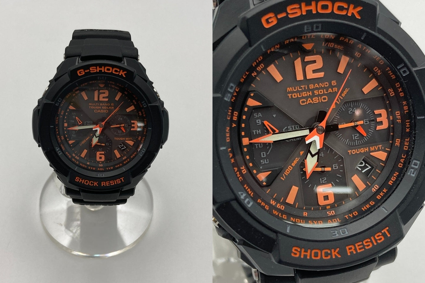 [カシオ]CASIO 腕時計 G-SHOCK ジーショック GRAVITYMASTER スカイコックピット 電波ソーラー GW-3000B-1AJF 中古 D4